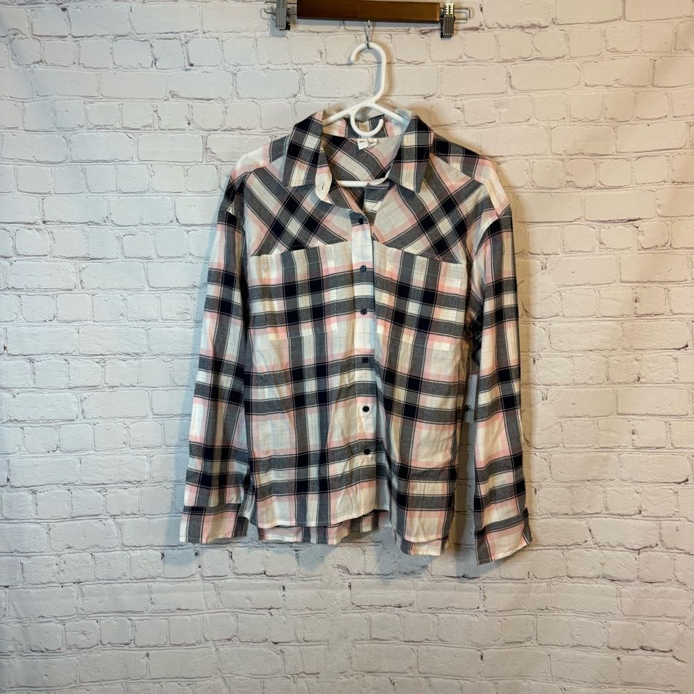 BP Plaid Shirt in Pink and Navy
